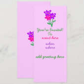 春の舞踏会への招待 招待状 (正面/裏面)