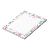 春の色使いの伝統的なシノワズリーデザイン ノートパッド (回転)