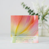 春の色彩 • 結婚式のお知らせカード セーブザデート (スタンド正面)