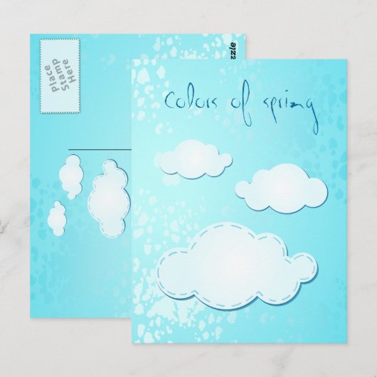 春の色 ポストカード (正面/裏面)