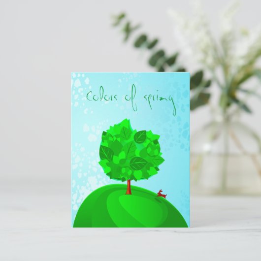 春の色 ポストカード (スタンド正面)