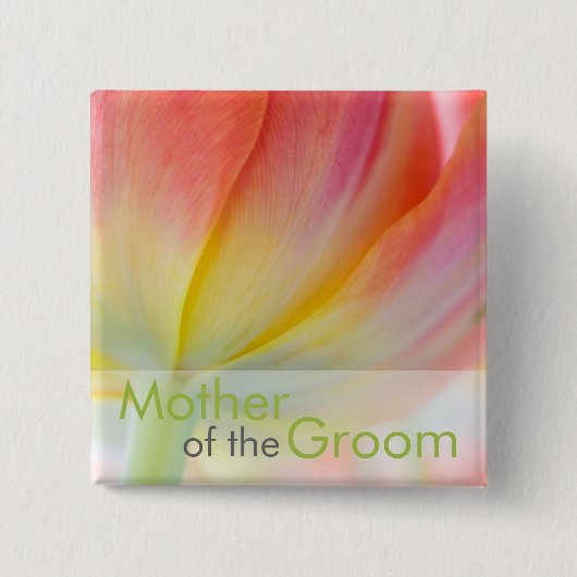 春の色 • 結婚式ボタン 缶バッジ (正面)