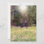 春の花々が彩る魔法の森の春のフォーマルプロム 招待状 (裏面)