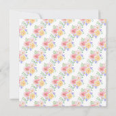 春の花々 ワイルドフラワーのブライダルシャワー 招待状 (裏面)