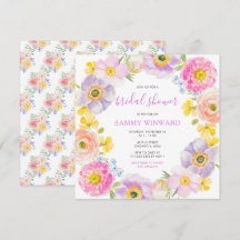 春の花々 ワイルドフラワーのブライダルシャワー