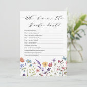 春の花々 夏 誰が花嫁を一番知っている？ ゲーム 招待状 (スタンド正面)