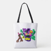春の花うさぎの喜び トートバッグ (裏面)