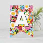 春の花お洒落ガーデンDIYバンティンバナー (スタンド正面)