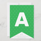 春の花お洒落ガーデンDIYバンティンバナー (裏面)