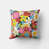 春の花お洒落バレンタインキュートハートラブ クッション (裏面)