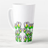 春の花お洒落41 カフェラテマグ (左アングル)