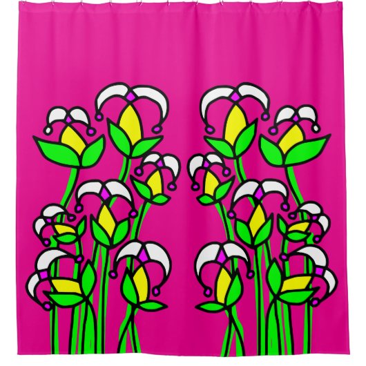 春の花お洒落41 シャワーカーテン (正面)