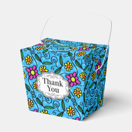 春の花お願い箱 フェイバーボックス (正面サイド)