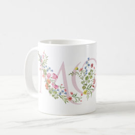 春の花かわいらしピンク母の日 コーヒーマグカップ