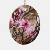春の花がシオンロックに セラミックオーナメント (右)