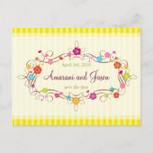 春の花がポストカードの日付を保存 案内ポストカード (正面)