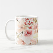 春の花が咲き誇る コーヒーマグカップ (左)