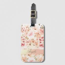 春の花が咲き誇る ラゲッジタグ