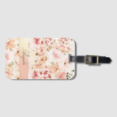 春の花が咲き誇る ラゲッジタグ (正面横)