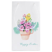 春の花とイースターシック小抱き枕 スモールペーパーバッグ (裏面)