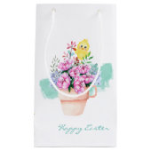 春の花とイースターシック小抱き枕 スモールペーパーバッグ (正面)