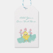 春の花とイースターシック ギフトタグ (裏面)