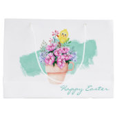 春の花とイースターシック ラージペーパーバッグ (裏面)