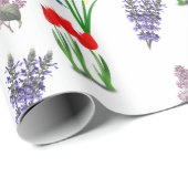 春の花とハミングバード ラッピングペーパー (ロールコーナー)