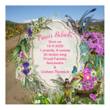 春の花とバタフライ妖精