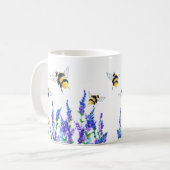 春の花とビーズコーヒーマグ コーヒーマグカップ (正面左)