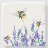 春の花とビーズストーンコースター ストーンコースター (正面)