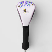 春の花とビー飛んでいるズのゴルフヘッドカバー ゴルフヘッドカバー (正面)