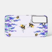 春の花とビー飛んでいるツ SAMSUNG GALAXYケース (裏面横)