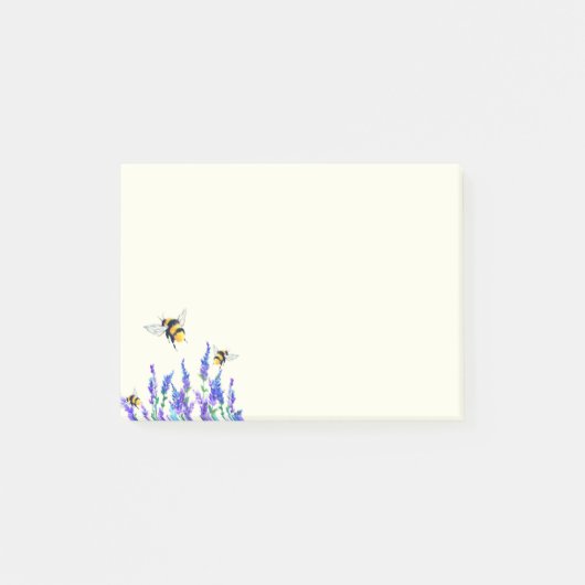 春の花とミツバチPost it Notes ポストイット (正面)