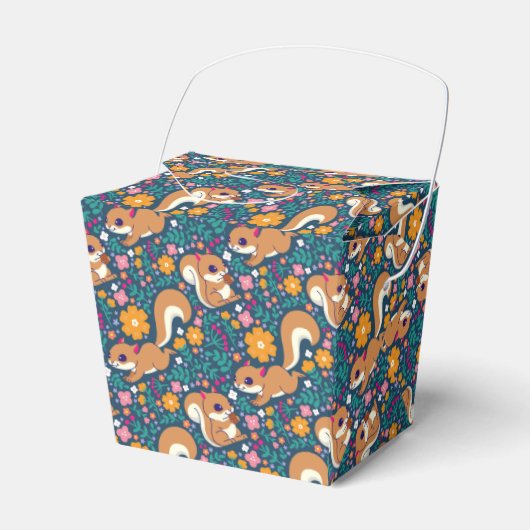 春の花とリス フェイバーボックス (正面サイド)