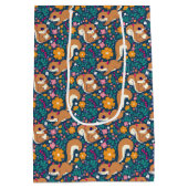 春の花とリス ミディアムペーパーバッグ (裏面)