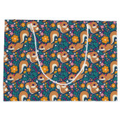 春の花とリス ラージペーパーバッグ (裏面)