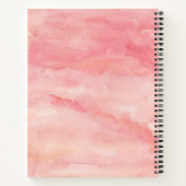 春の花と水彩 ノートブック (裏面)