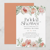 春の花と緑 |ブライダルシャワー 招待状 (正面/裏面)