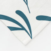 春の花と葉のデザインボックスギフト フリースブランケット (角)