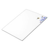 春の花と蜂のメモ飛んでいる帳 ノートパッド (アングル)