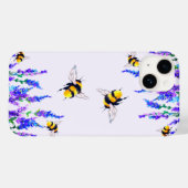 春の花と蜂のiPhoneケース Case-Mate iPhoneケース (裏面 (横))