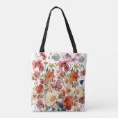 春の花と蝶開花 トートバッグ (裏面)