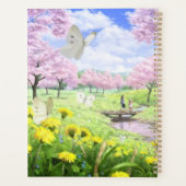 春の花と蝶 プランナー手帳 (裏面)