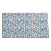 春の花とLadybugパターン 枕カバー (裏面)