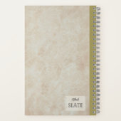 春の花に別れパーソナライズされた ノートブック (裏面)