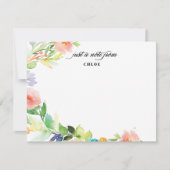 春の花のおおい|のパーソナライズな文房具 招待状 (正面)