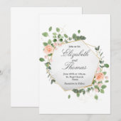 春の花のご案内 招待状 (正面/裏面)