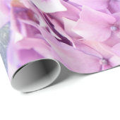 春の花のアジサイのパステルのコラージュ ラッピングペーパー (ロールコーナー)