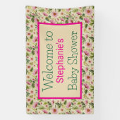 春の花のイベント 横断幕 (縦)